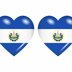 r8665 drapeau cœur Salvador