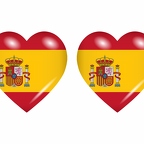 r8669 drapeau cœur Espagne