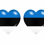 r8670 drapeau cœur Estonie