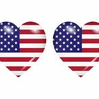 r8671 drapeau cœur USA