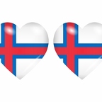 r8673 drapeau cœur Feroe