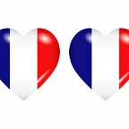 r8676 drapeau cœur France