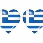 r8683 drapeau cœur Grece