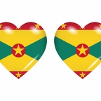 r8684 drapeau cœur Grenade