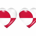 r8685 drapeau cœur Groenland