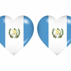 r8688 drapeau cœur Guatemala