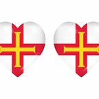 r8689 drapeau cœur Guernesey