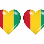 r8690 drapeau cœur Guinee