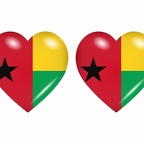r8691 drapeau cœur Guinee-Bissau