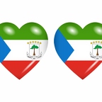 r8692 drapeau cœur Guineeequatoriale