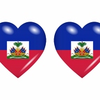 r8695 drapeau cœur Haïti