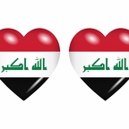 r8706 drapeau cœur Iraq