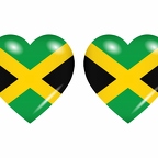 r8711 drapeau cœur Jamaique