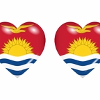 r8718 drapeau cœur Kiribati