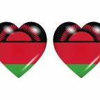 r8733 drapeau cœur Malawi