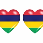 r8741 drapeau cœur Maurice