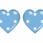 r8745 drapeau cœur Micronesie