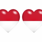 r8747 drapeau cœur Monaco