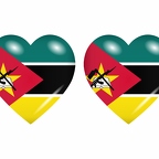 r8751 drapeau cœur Mozambique