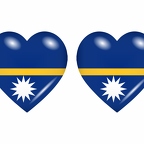 r8753 drapeau cœur Nauru