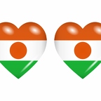 r8756 drapeau cœur Niger