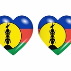 r8761 drapeau cœur Ncaledonie