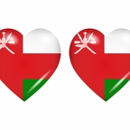 r8763 drapeau cœur Oman