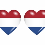 r8772 drapeau cœur Pays-Bas