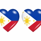 r8774 drapeau cœur Philippines