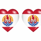 r8777 drapeau cœur Polynesie