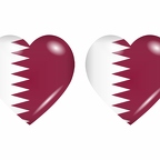 r8780 drapeau cœur Qatar