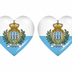 r8789 drapeau cœur Saint-Marin