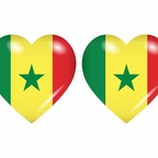r8801 drapeau cœur Senegal