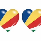 r8803 drapeau cœur Seychelles