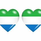 r8804 drapeau cœur Sierraleone