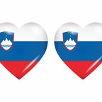 r8808 drapeau cœur Slovenie