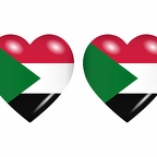 r8810 drapeau cœur Soudan