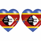 r8816 drapeau cœur Swaziland