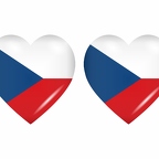r8821 drapeau cœur Czech