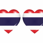 r8823 drapeau cœur Thailande