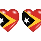 r8824 drapeau cœur Timor-Leste