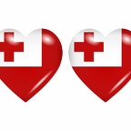 r8827 drapeau cœur Tonga