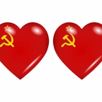 r8835 drapeau cœur URSS