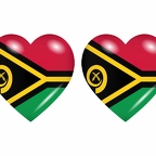 r8837 drapeau cœur Vanuatu