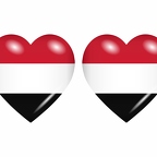 r8842 drapeau cœur Yemen