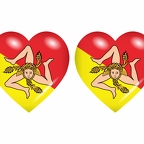 r8851 drapeau cœur sicile