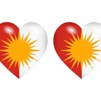 r8864 drapeau cœur yazidi