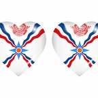 r8865 drapeau cœur assyrie