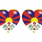 r8868 drapeau cœur tibet
