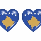 r8871 drapeau cœur kosovo